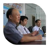 新竹公司董事长陪同矢泽勇树博士会见桂林工学院资源与环境工程系主任解庆林教授。